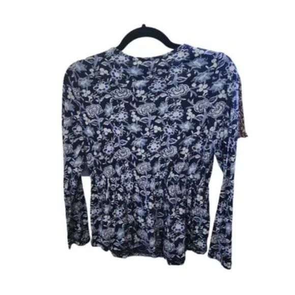 Lucky Brand Floral Blouse Size Xs - Picture 2 of 3
